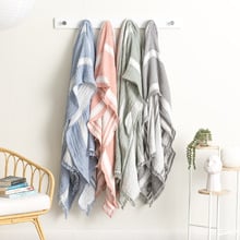 Ray Striped Cotton Throw